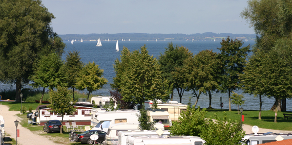 Über den Campingplatz, © Chiemsee Camping